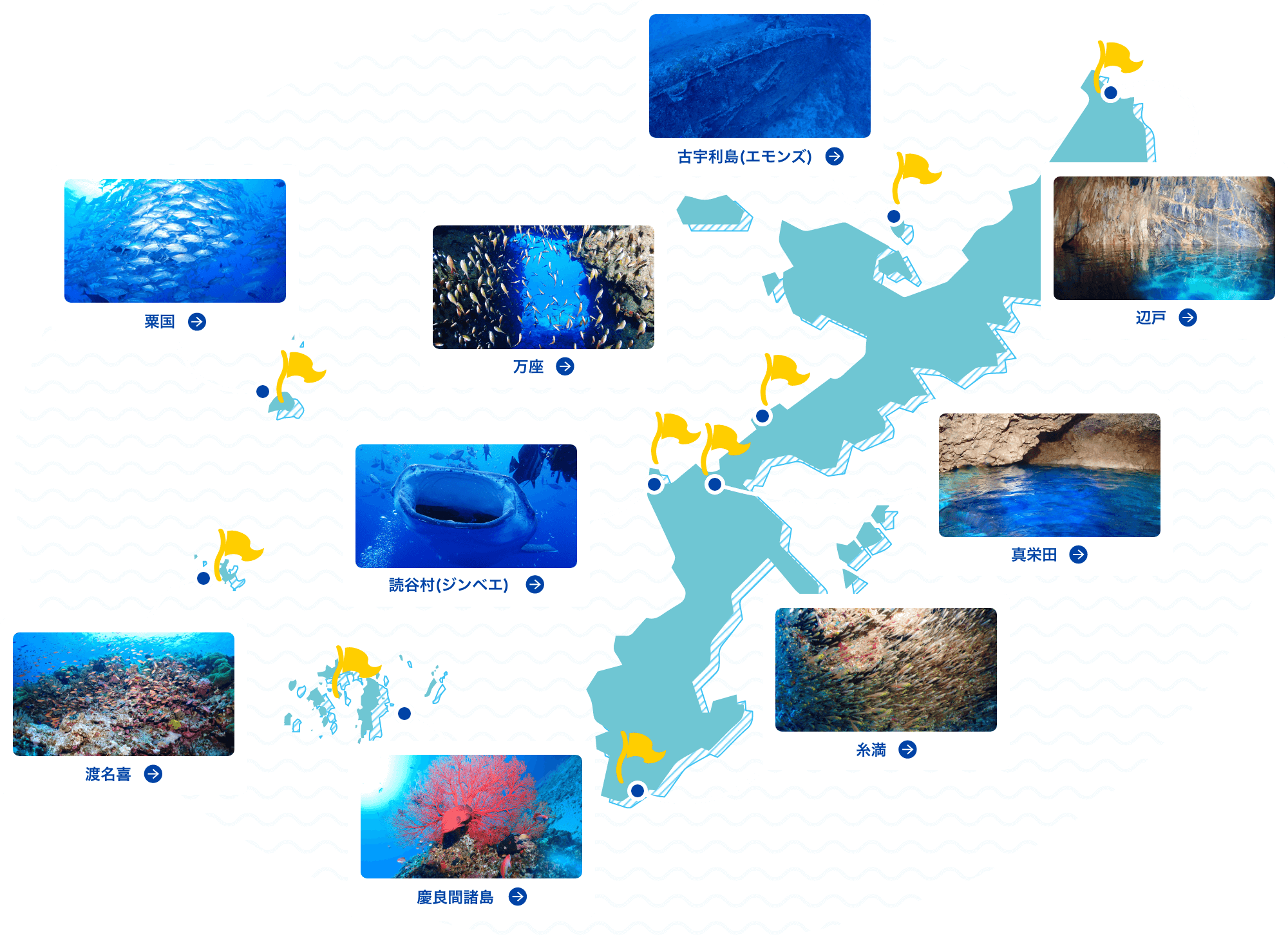 splusが案内する ダイビングポイントマップ